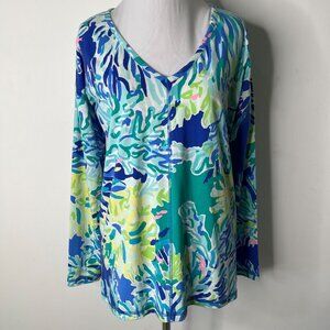 Lilly Pulitzer Women's 23846 Luxletic UPF 50+ Treena Long Sleeve Top Size XS